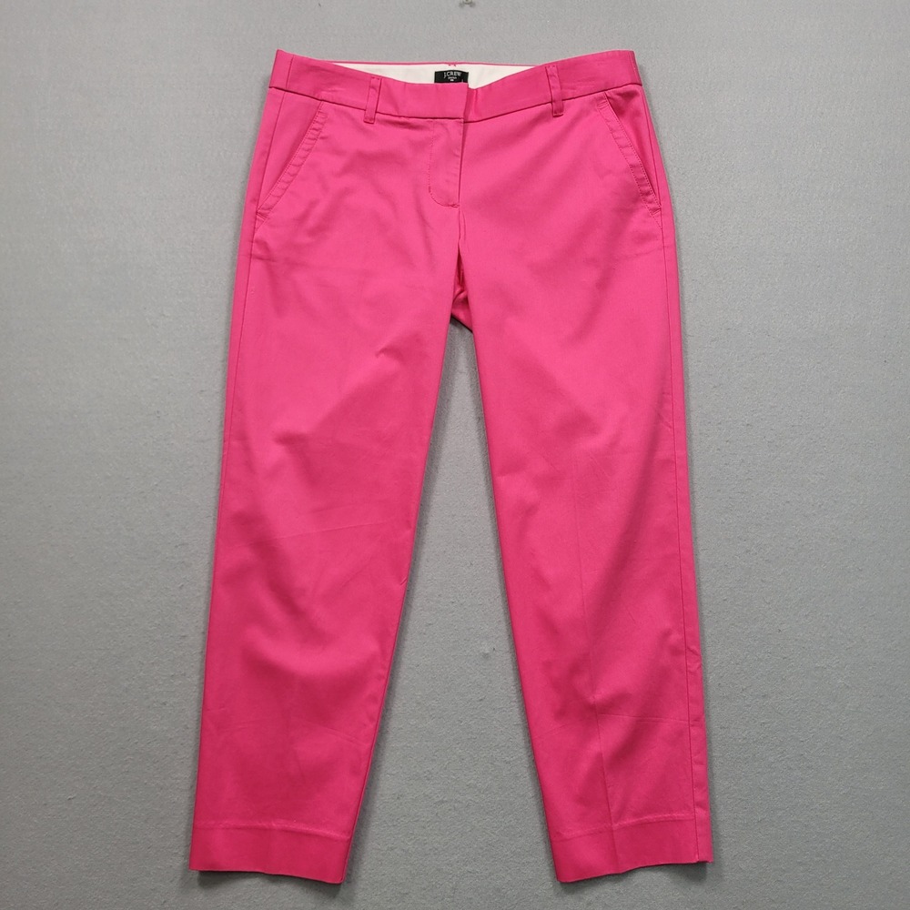 J Crew Factory Pink City Fit Stretch Chino Pants‎ Size 4 37033 NWT Womens